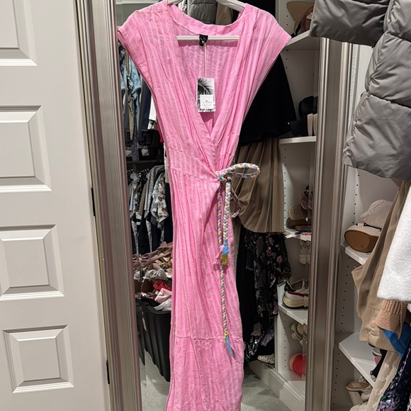 tatiane freitas Dresses & Skirts - Pink Maxi Dress with Belt